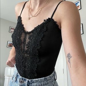 Express black bodysuit